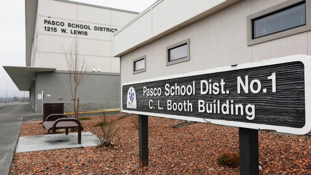 Pasco School District sign from outside their district offices