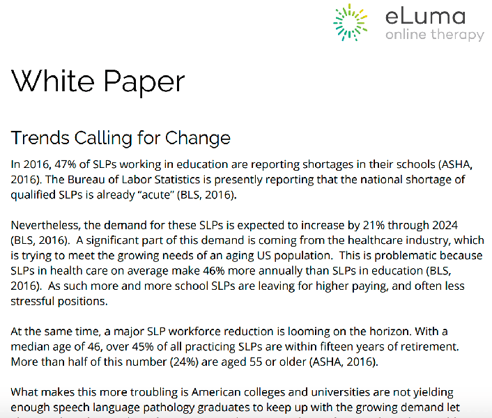White Paper Trends Calling for Change